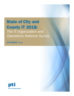 State of City and County IT 2015