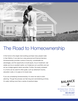 Road to Homeownership Booklet