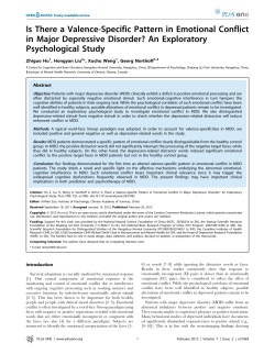 Is There a Valence-Specific Pattern in Emotional