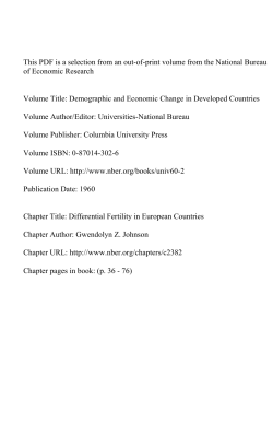 Differential Fertility in European Countries