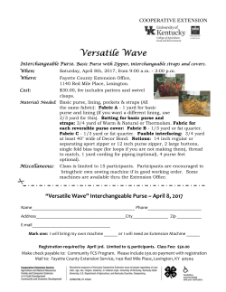 Interchangeable Purse - Fayette County Cooperative Extension