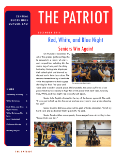 December 2016 The Patriot - Central Bucks School District