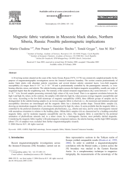 Magnetic fabric variations in Mesozoic black shales, Northern