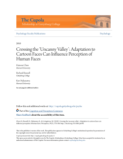 Crossing the `Uncanny Valley`: Adaptation to Cartoon Faces Can