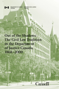 Out of the Shadows: The Civil Law Tradition in the Department of