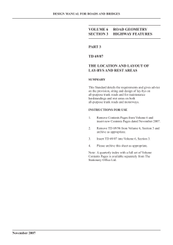td 69/07 - Standards for Highways