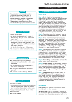 Unit 8: Daedalus and Icarus
