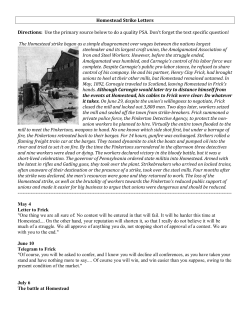 Homestead Strike Letters PSA