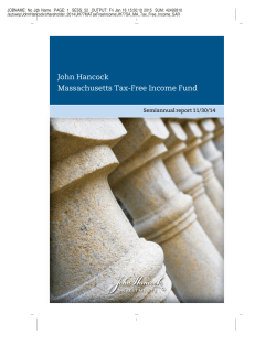 Massachusetts Tax-Free Income Fund