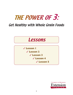 Lessons - University of Minnesota Extension