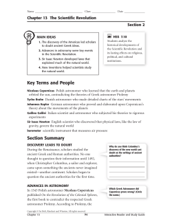 Key Terms and People Section Summary