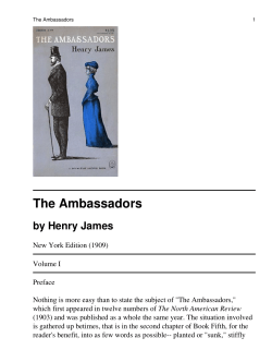 The Ambassadors - University of Macau Library