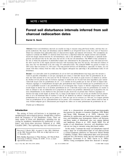 Forest soil disturbance intervals inferred from soil charcoal