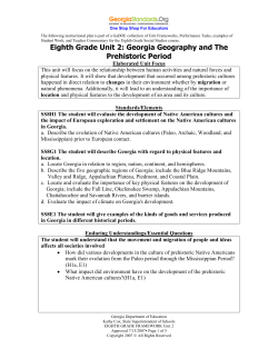 UNIT # &ndash; &ldquo; &rdquo; - Georgia Standards