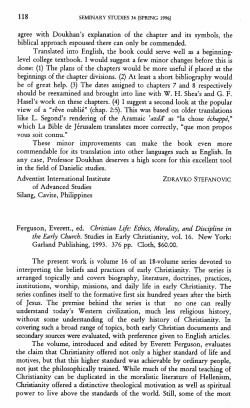 Ferguson, Everett., ed. Christian Life: Ethics, Morality, and Discipline in