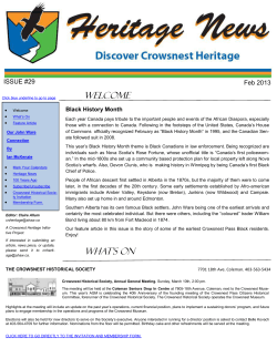 February 2013 - Crowsnest Heritage