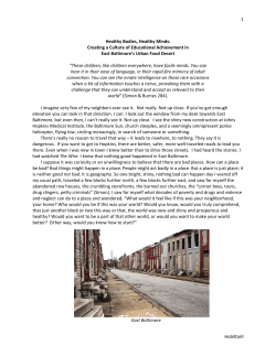 1 Healthy Bodies, Healthy Minds: Creating a Culture of