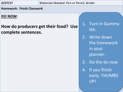 How do producers get their food? Use complete sentences. 1. Turn