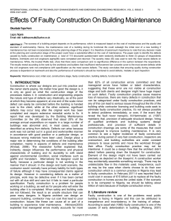 Effects Of Faulty Construction On Building Maintenance