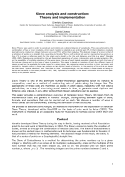 Dimitris Exarchos - Goldsmiths Research Online