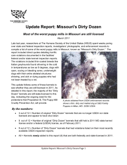 Update Report: Missouri`s Dirty Dozen