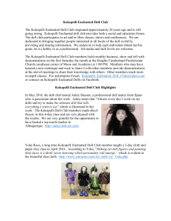 Kokopelli Enchanted Doll Club - Albuquerque Fiber Arts Council