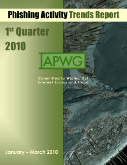 APWG report - Anti-Phishing Working Group