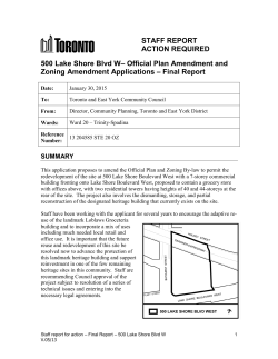 Toronto and East York Community Council