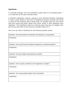 forming a hypothesis