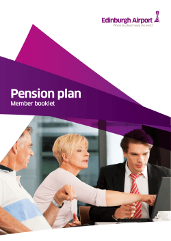 Member Booklet - Edinburgh Airport Pension Plan