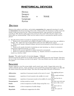 RHETORICAL DEVICES
