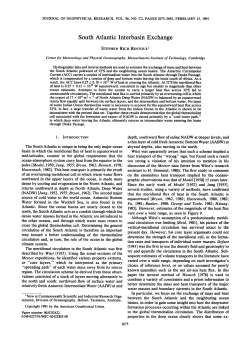 South Atlantic Interbasin Exchange