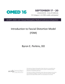 Fascial Distortion Model