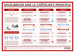 equilibrium and le ch&acirc;telier`s principle