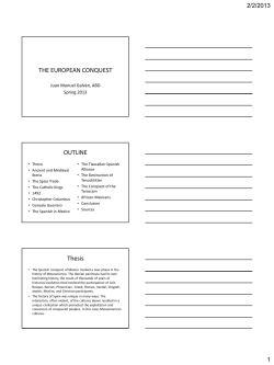the conquest - HCC Learning Web