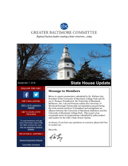 September 7, 2016 - The Greater Baltimore Committee