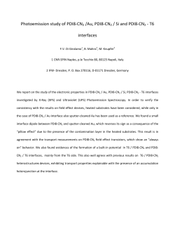 Photoemission study of PDI8-CN2 /Au, PDI8-CN2
