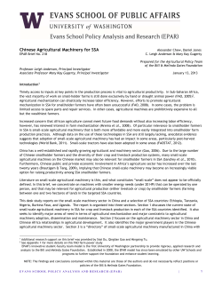 Literature Review - Evans School of Public Policy and Governance