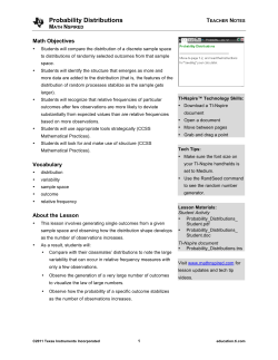 Teacher Notes PDF - TI Education