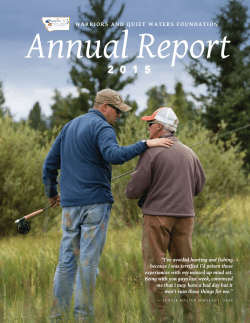 2015 Annual Report - Warriors and Quiet Waters