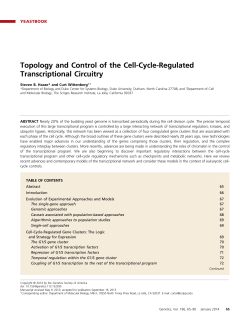 Topology and Control of the Cell-Cycle-Regulated