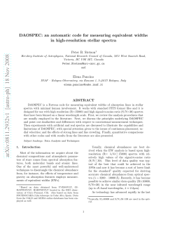 DAOSPEC: an automatic code for measuring equivalent widths in