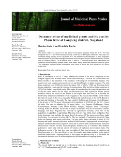 - Journal of Medicinal Plants Studies