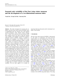 Seasonal scale variability of the East Asian winter monsoon and the