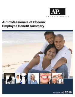 AP Professionals of Phoenix Employee Benefit Summary