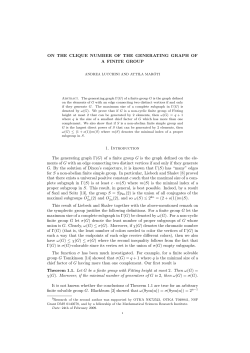 On the clique number of the generating graph of a finite group.