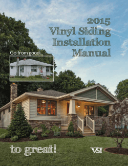 Vinyl Siding Installation Manual