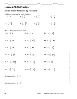 Lesson 6 Answers