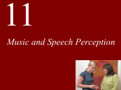 Lecture 11 Language and Music
