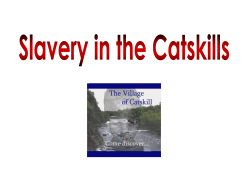 Catskill - Slavery and the Underground Railroad